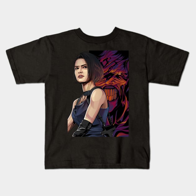 Jill Valentine RE 3 Kids T-Shirt by RSN